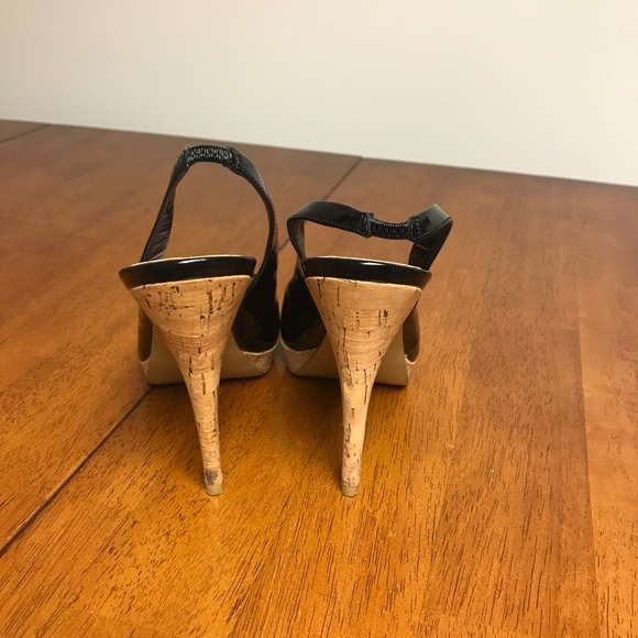 Black patent 5”cork heel with 1” platform. - Picture 3 of 3